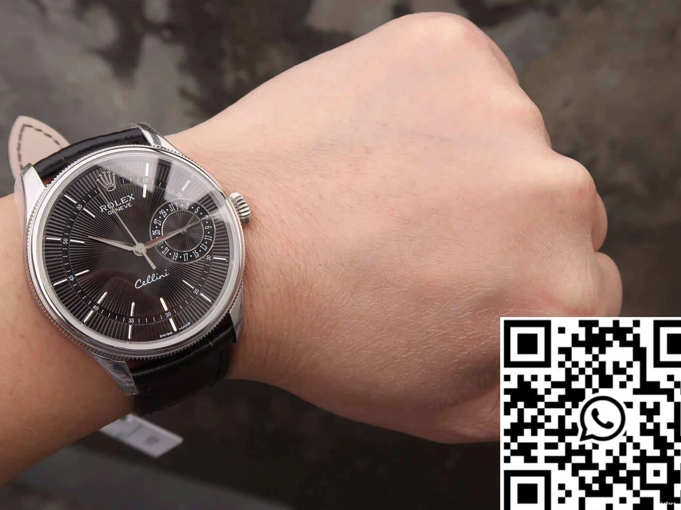 50519 Rolex MKS Date Factory Celini Black Dial 1116